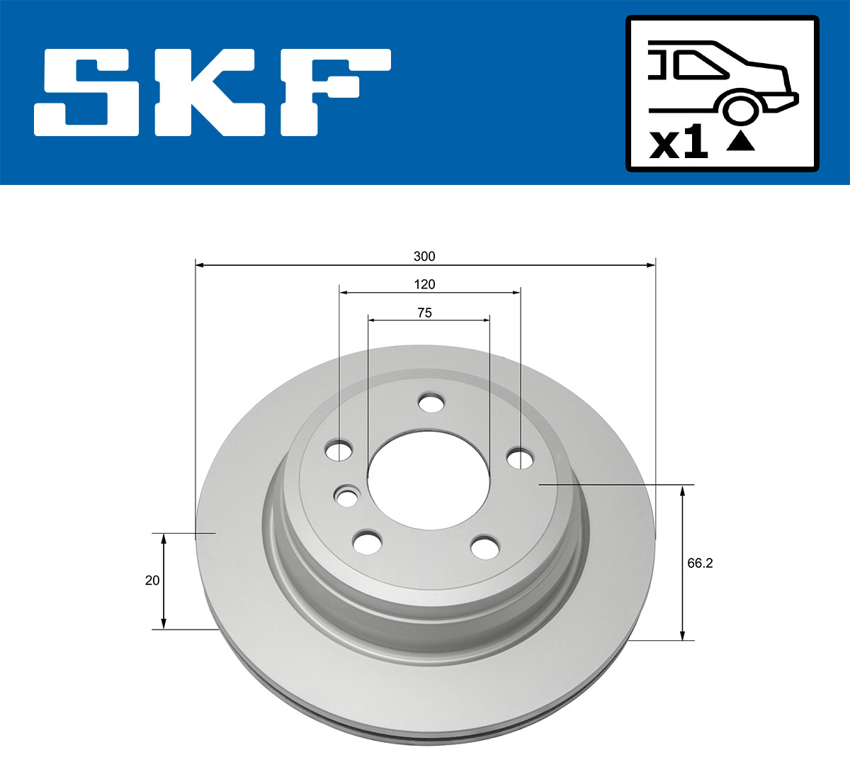 SKF VKBD 90120 V1 Disc frana